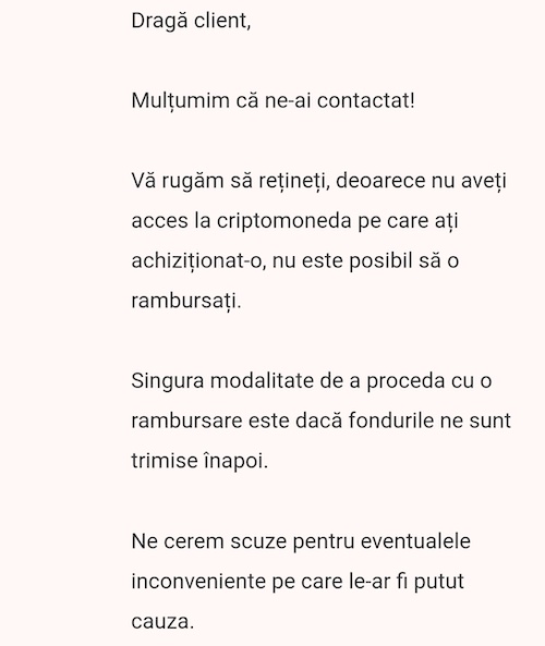 Paybis scam criptomonede