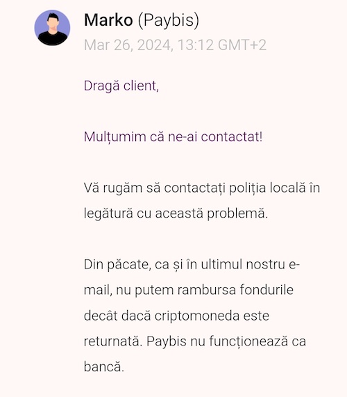 Paybis inselatorie crypto