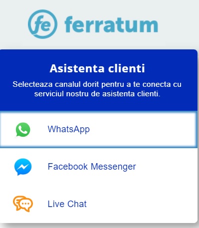 ferratum reclamatie asistenta clienti