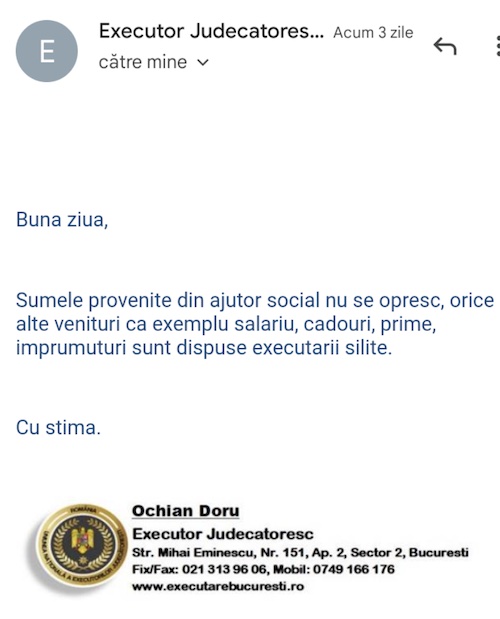 poprire ajutor social