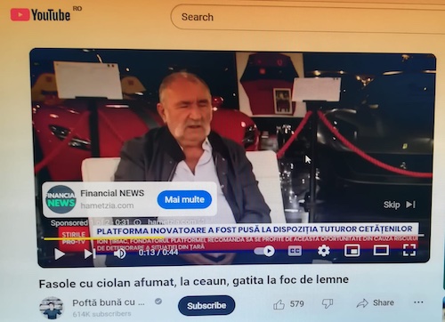 frauda video ion tiriac deep fake