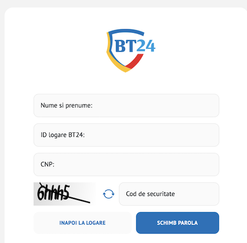 parola internet banking bt24 banca transilvania